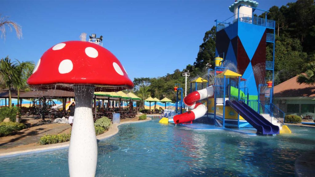 Adventure Beach waterpark slide in Subic Bay