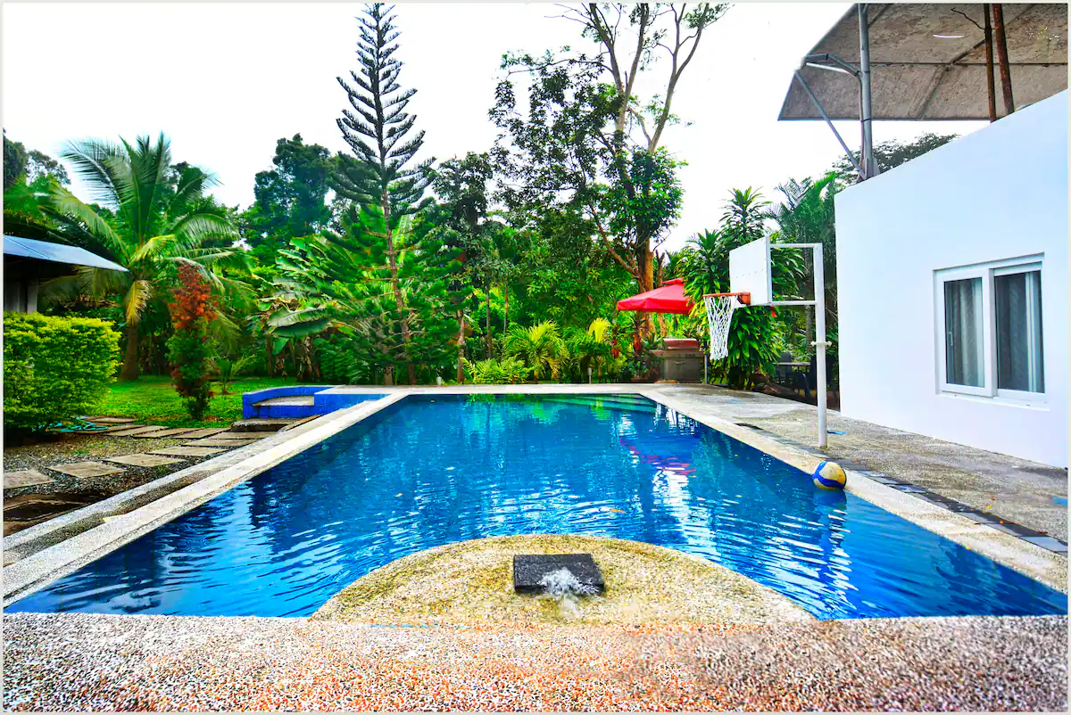 Camayan beach resort pool in Subic Bay
